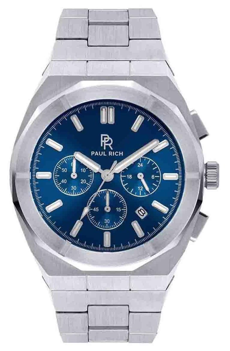 Paul Rich Motorsport Silver Blue Steel MSP05 horloge 45 mm