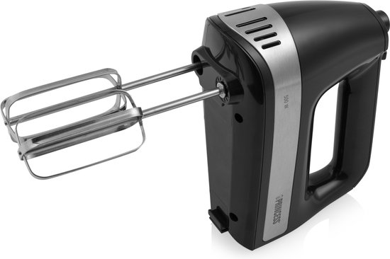 Princess 222206 Handmixer - Inclusief opbergdoos - Mixer met RVS deeghaken en gardes - 5 snelheden en turbofunctie - 500W – Krachtige motor