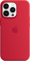 Apple Silicone Backcover MagSafe geschikt voor iPhone 13 Pro Max hoesje - Rood