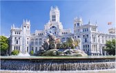 De beroemde fontein van Cibeles op een zomerdag in Madrid - Foto op Forex - 120 x 80 cm