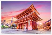 De klassieke Boeddhistische tempel Sensoji-ji in Tokio  - Foto op Akoestisch paneel - 120 x 80 cm