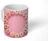 Mok - Schelpen - Strand - Roze - 350 ML - Beker