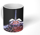 Mok - De onderkant van een spaceshuttle - 350 ML - Beker