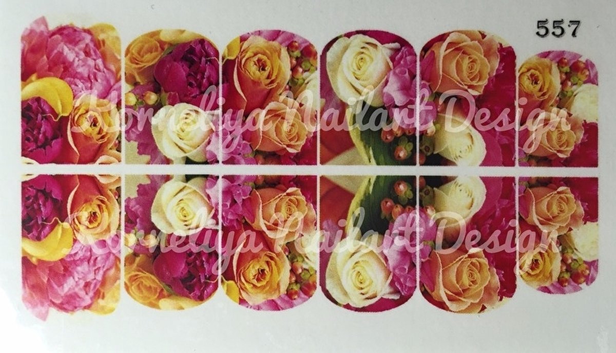 Goedkoopste Water Decal Nail Wrap 557