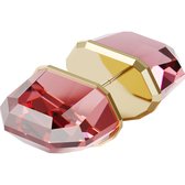 Swarovski Dames-Oorknop Metaal Swarovski-Kristal One Size Roze, Geel 32018647