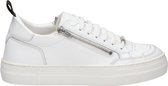 Antony Morato Mmfw01477 Row Zipper Lage sneakers - Leren Sneaker - Heren - Wit - Maat 41