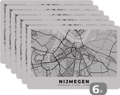 Set de table - Carte - Nimègue - Pays- Nederland - 45x30 cm - 6 pièces