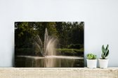 Tableau sur toile Fontaine à eau - 30x20 cm - Décoration murale