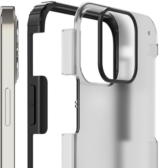 Clear Hybrid Case geschikt voor iPhone 12 | geschikt voor iPhone 12 Pro | Clear back geschikt voor iPhone hoesje met Frosted Clear Achterkant en TPU | geschikt voor Apple iPhone 12 / 12 Pro 6.1 inch case | Backcover hoes
