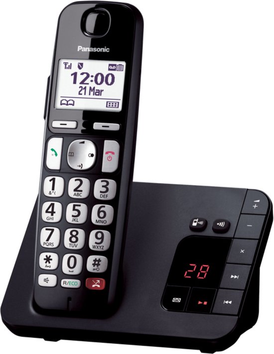 Panasonic Kx Tge260nlb Telefoon Dect Telefoon Antwoordapparaat Nummerherkenning Zwart Bol 3180