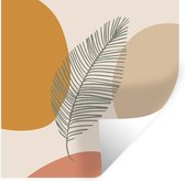 Stickers Stickers muraux - Plume - Pastel - Été - 100x100 cm - Feuille adhésive XXL
