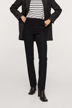 Mango Broek Straight Fit Broek Met Stiksel 17048630 99 Dames Maat - W32