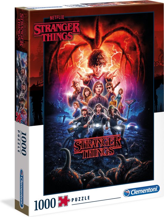 Clementoni - Puzzel 1000 Stukjes - Stranger Things 2020 - Puzzel Voor Volwassenen en Kinderen - 14-99 jaar