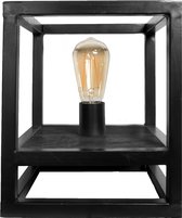 Tafellamp Vintage Zwart Mangohout