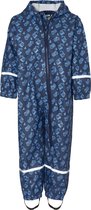 Playshoes - Regenoverall voor jongens - Bouwwerkplaats - Marineblauw - maat 110cm