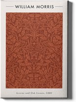 Walljar - William Morris - Acorns and Oak Leaves - Muurdecoratie - Canvas schilderij