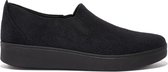 Fitflop - Dames schoenen - Rally Slip On - Suede - All Black - maat 38