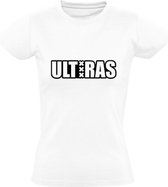 ULTRAS | Dames T-shirt | Wit | Voetbal | Fanatiek | Support | Club | Groep | Amsterdam