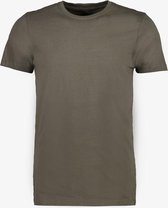 Unsigned heren T-shirt organic katoen - Groen - Maat XL