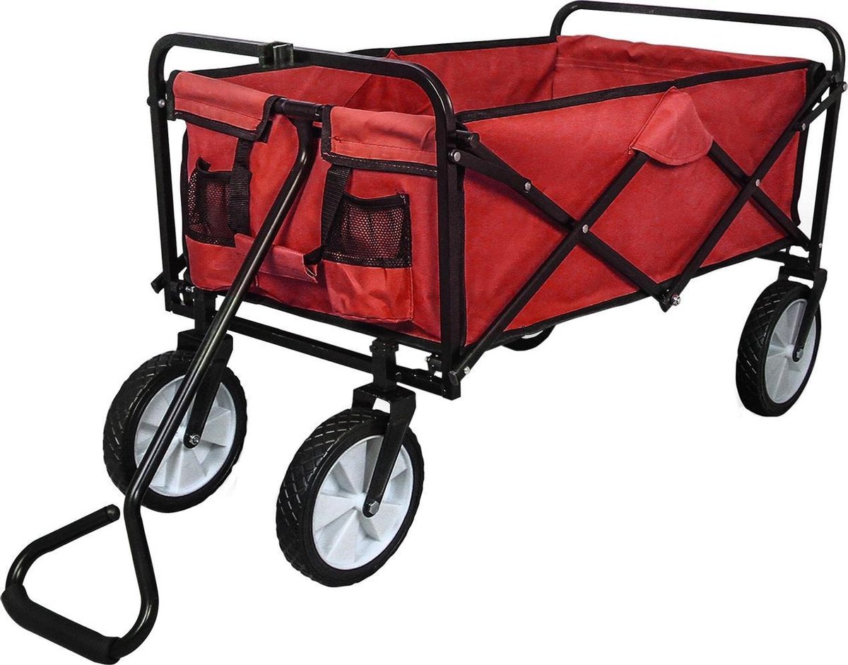 Chariot pliable, Capacité de poids de 70 kg, Y compris les gants de jardin, Gris