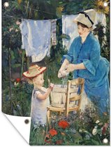 Tuin decoratie Laundry - Edouard Manet - 30x40 cm - Tuindoek - Buitenposter
