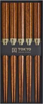 Tokyo Design Studio – Chopstick Set  – Donker Hout – 5 stuks