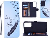 Samsung Galaxy S21 Ultra Bookcase hoesje met print - Love To Dream