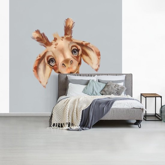 Papier Peint - Papier peint photo Girafe - Jungle - Animal - Largeur 350 cm x Hauteur 350 cm