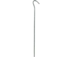 ProPlus Tentharing met open oog - metaal - 22 cm - geschikt voor zachte bodems van ProPlus — afbeelding 2