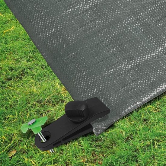 ProPlus Tenttapijt clips - schroefmodel - stevige grip - 83 x 28 x 21 mm - 4 stuks van ProPlus — afbeelding 2