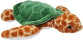 knuffel zeeschildpad Ecokins junior 30 cm pluche bruin/groen
