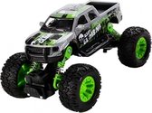 monstertruck jongens 16 cm staal grijs/groen