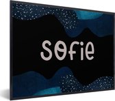 Cadre photo incl. Affiche - Sofie - Pastel - Fille - 80x60 cm - Cadre d'affiche