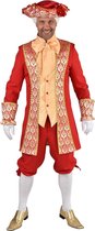 Magic By Freddy's - Middeleeuwen & Renaissance Kostuum - Markies Raoul Con Riche Renaissance - Man - rood - Small - Carnavalskleding - Verkleedkleding