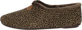 SUB55 Home Collection Pantoffels Dicht Pantoffels Dicht - donkerbruin - Maat 36