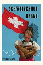 Pocket Sized - Found Image Press Journals- Vintage Journal Berne, Switzerland Travel Poster