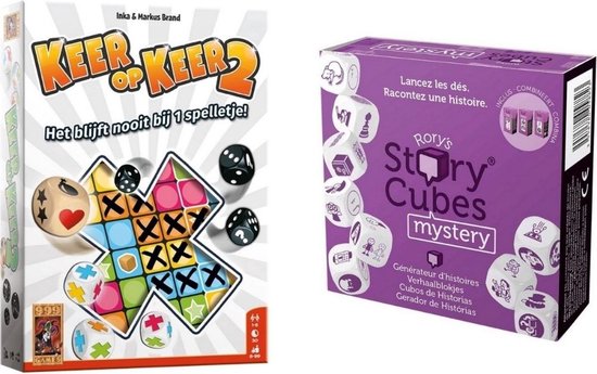 Afbeelding van het spel Spellenbundel - Dobbelspel - 2 Stuks - Keer op Keer 2 & Rory's Sory Cubes Mystery