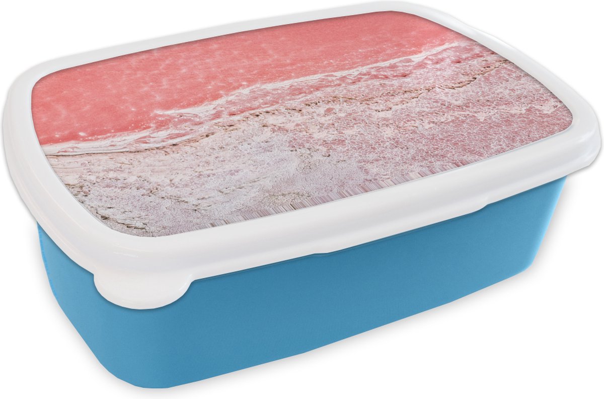 Broodtrommel Blauw - Lunchbox - Brooddoos - Salt Lake Australia - 18x12x6 cm - Kinderen - Jongen
