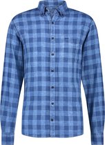 McGregor - Overhemd Ruiten Blauw - L - Heren - Regular-fit