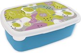 Lunch box Blauw - Lunch box - Boîte à pain - Summer - Citrons - Couleurs - 18x12x6 cm - Enfants - Garçon