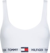 Tommy Hilfiger dames Tommy 85 bralette - katoen ongevoerd - wit - Maat: XL