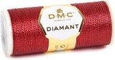 DMC DIAMANT METALLIC BORDUURGAREN rood, 35 meter, D3852