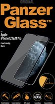 PanzerGlass Case Friendly Gehard Glas Screenprotector Geschikt voor Apple iPhone Xs - Zwart