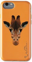 Apple iPhone 6/6s Hoesje - Wilma - Electric Savanna Serie - Eco Friendly Backcover - Giraffe Orange - Hoesje Geschikt Voor Apple iPhone 6/6s