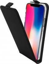 Apple iPhone X/10 Hoesje - Mobiparts - Premium Serie - Kunstlederen Flipcase - Zwart - Hoesje Geschikt Voor Apple iPhone X/10