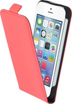 Apple iPhone 5/5s/SE Hoesje - Mobiparts - Premium Serie - Kunstlederen Flipcase - Peach Pink - Hoesje Geschikt Voor Apple iPhone 5/5s/SE