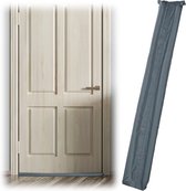 Relaxdays 1x tochtstopper deur - tochtstrip - tot 8 cm dikke deuren - tochtwering grijs