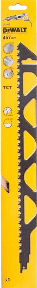 DeWALT DT2422-QZ - Reciprozaagblad - 457mm - Carbide Tanden - Bouwmateriaal Specialist
