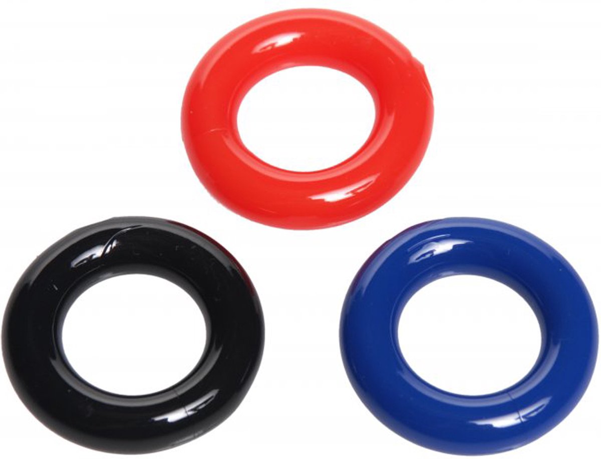 Goedkoopste Trinity Vibes Rekbare cockring set - 3 stuks