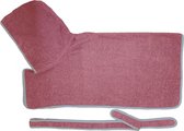 HOMELEVEL 100% katoenen hondenbadjas voor poezen en reuen sneldrogende hondenbadjas handdoek - Oud roze - Maat XS